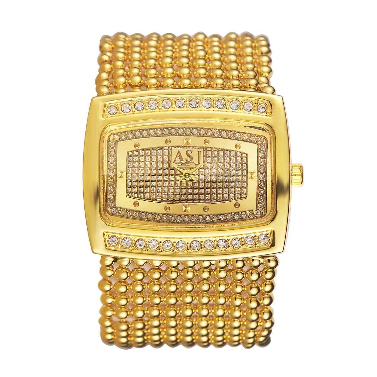Montre Quartz à Cadran Large — Élégance Horlogère