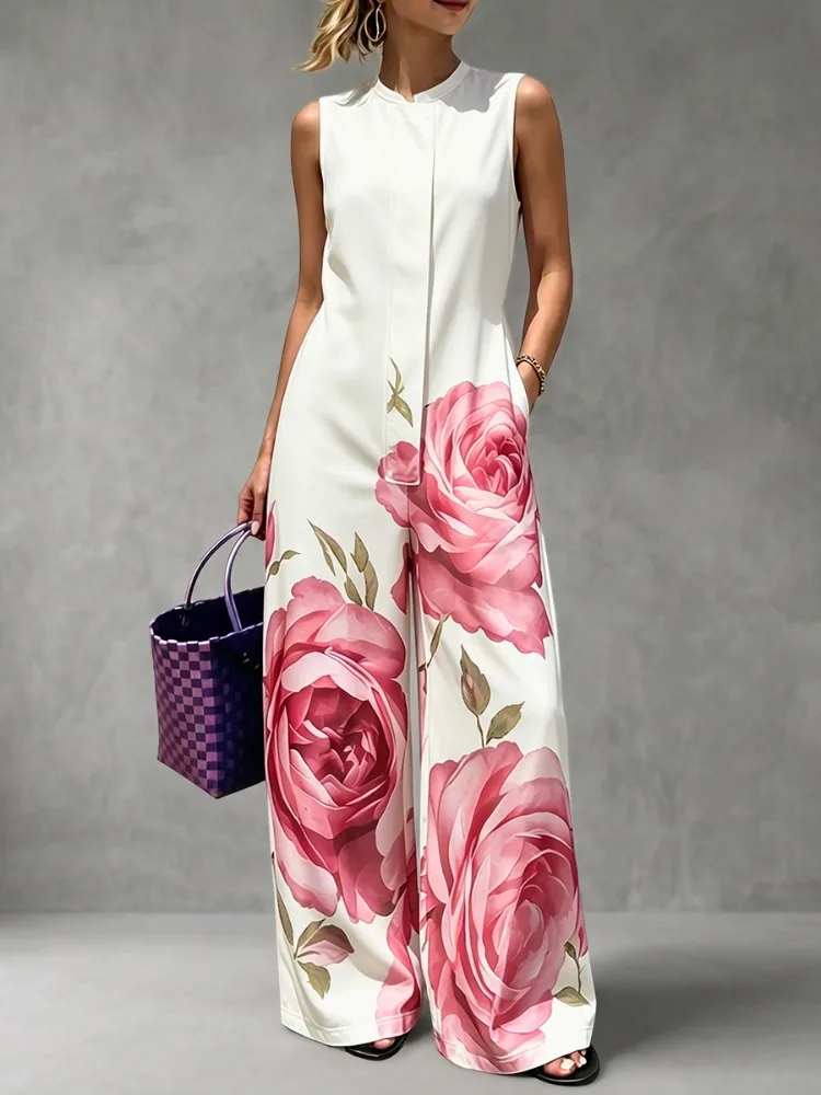 Combinaison Orphée — Imprimé Floral et Coupe Ample